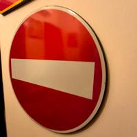 Cartello stradale da esposizione