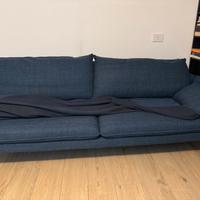 Set salotto: divano 3 posti + poltrona + pouf