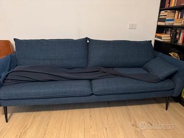 Set salotto: divano 3 posti + poltrona + pouf