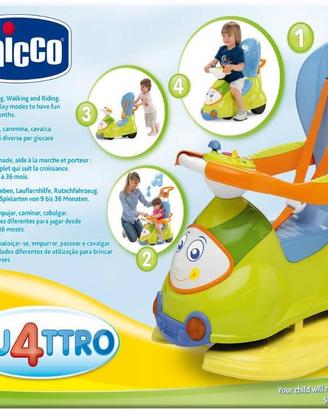 Cavalcabile dondolo primipassi Chicco 4 in 1