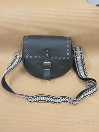 Borsa a Tracolla in Vero Cuoio Artigianale - Nuova