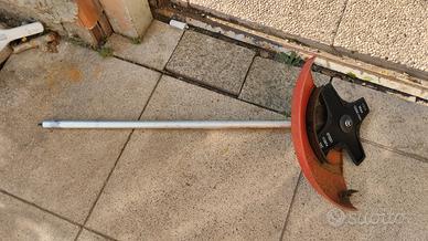 decespugliatore a benzina lama asta e parafango