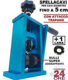 Macchina spellacavi sguainacavi reciclaggio rame