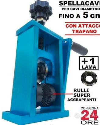 Macchina spellacavi sguainacavi reciclaggio rame