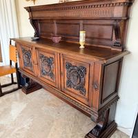 2 Credenze / madia stile neorinascimentale 1920-30