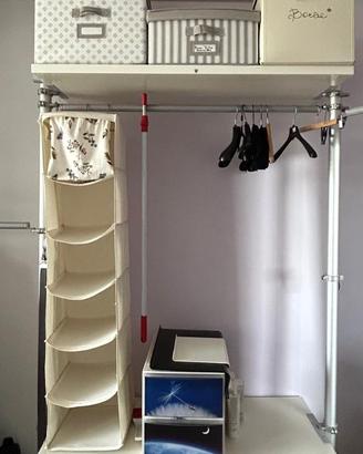 Scaffalatura per cabina armadio
