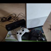 Xbox one S più adatt e kinect +19 giochi + 2 jpad