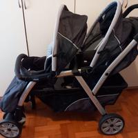 passeggino gemellare chicco +2 seggiolini auto