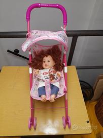 baby passeggino con bambola