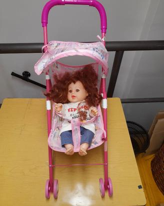 baby passeggino con bambola
