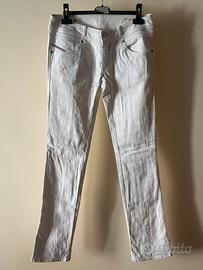Pantaloni Donna Diesel Bianchi