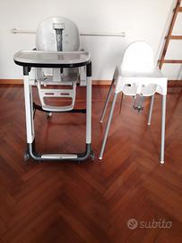 Seggiolone peg perego e seggiolone ikea