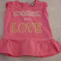 maglietta rosa 6 mesi