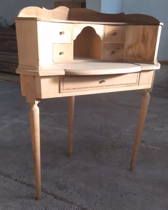 Scrittoio  in legno naturale grezzo