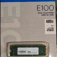 Crucial E100 SSD M2 pcie 4.0 480 GB promo 2 pz