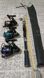 diverse canne da pesca 