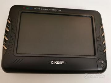 TV/MONITOR 7" TFT  COLORE DIKOM  -ACCESSORI - IMB.