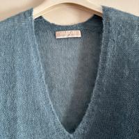 Maglia Stefanel. Nuova. Blu-Grigio. Taglia XS