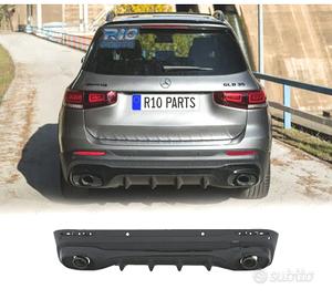 DIFFUSORE MERCEDES X247 20- LOOK GLB35 TERMINALI D