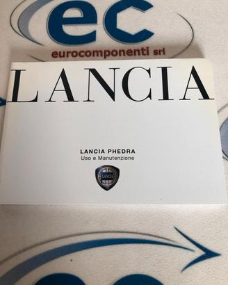 Libretto uso e manutenzione Lancia Phedra