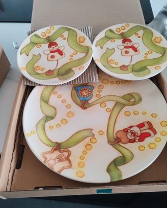 Set natalizio Thun natale piatto