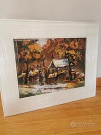 quadro olio su tela 45x55 con cornice 