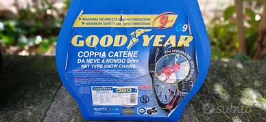 Catene neve auto 9 mm, Goodyear misura 090