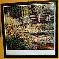 Stampa di MONET con cornice.