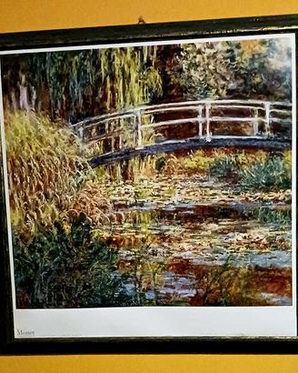Stampa di MONET con cornice.