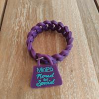 bracciale Minipà in gomma viola