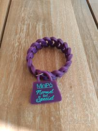 bracciale Minipà in gomma viola