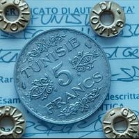 5 franchi 1934 Tunisia Protettorato Francia