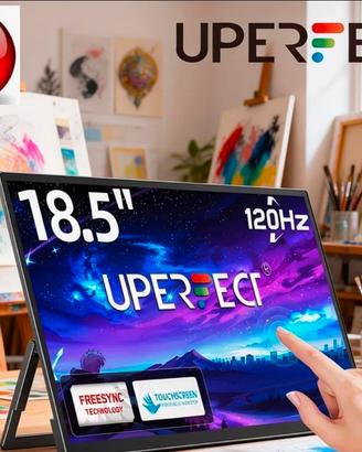 UPERFECT Monitor Portatile Touchscreen 18.5" 120Hz