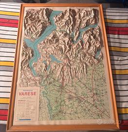 3D– Provincia di Varese e Laghi (Incorniciata)