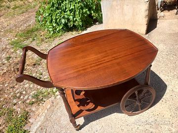 Carrello da salotto in legno,vintage