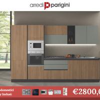 Cucina moderna lineare-ELETTRODOMESTICI INCLUSI- 9