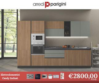 Cucina moderna lineare-ELETTRODOMESTICI INCLUSI- 9