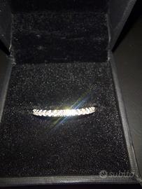 Anello d'argento 925 con moissaniti eternity