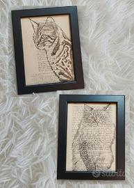 Quadro gatto cat bengala ragdoll da personalizzare