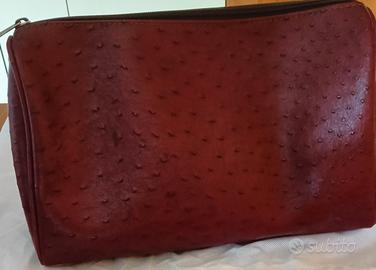 beauty case vintage in vera pelle