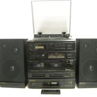 Stereo hi-fi midi 2855 schneider telecomando '90