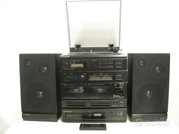 Stereo hi-fi midi 2855 schneider telecomando '90