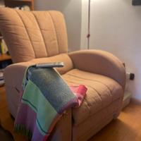 Poltrona Alzapersona Reclinabile Elettrica Tessuto