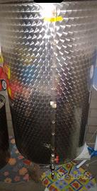 Contenitore inacciaio inox  martellato.