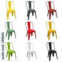 sedia urban in polipropile arredo interno esterno 