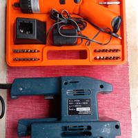 Piccolo lotto Levigatrice + avvitatore a batteria 