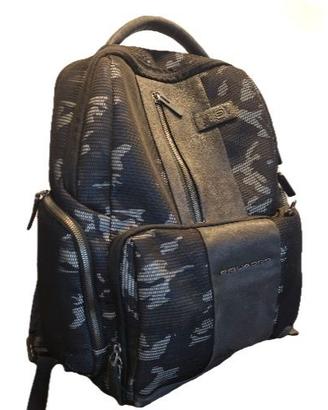 Zaino Piquadro multi tasche camo (tonalità grigio)
