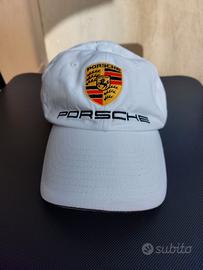 Cappello Bianco Porsche Logo Grande Adjustable