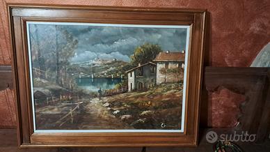 Olio su tela con garanzia