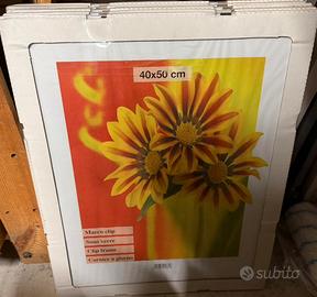 Lotto 5 cornici a giorno 40 × 50 cm